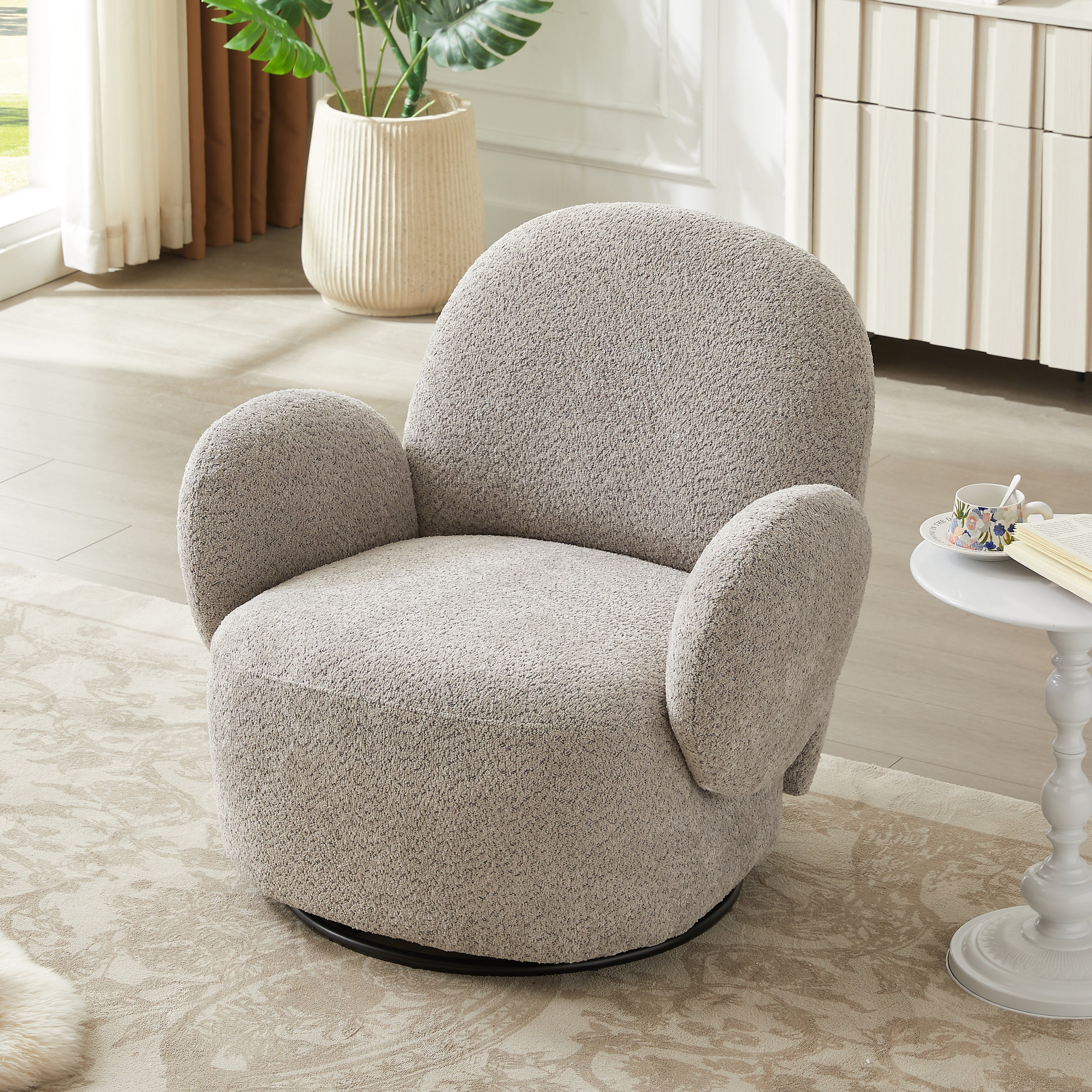 Modern Swivel Upholstered Accent Chair