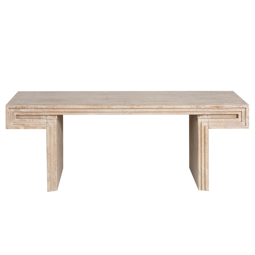 Modern Farmhouse Reclaimed Wood Texture Coffee Table