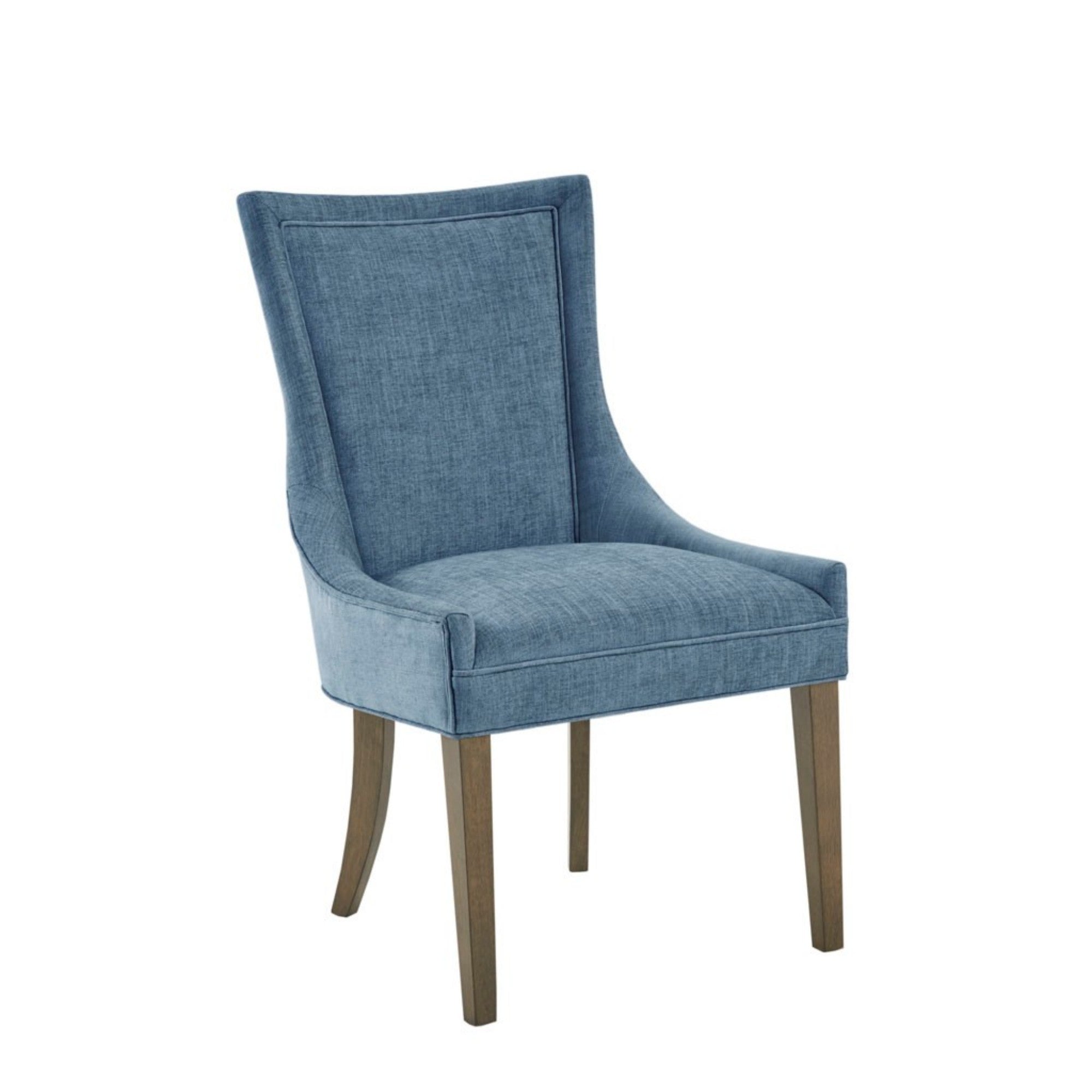 Flared High Back Upholstered Dining Chair, Set of 2