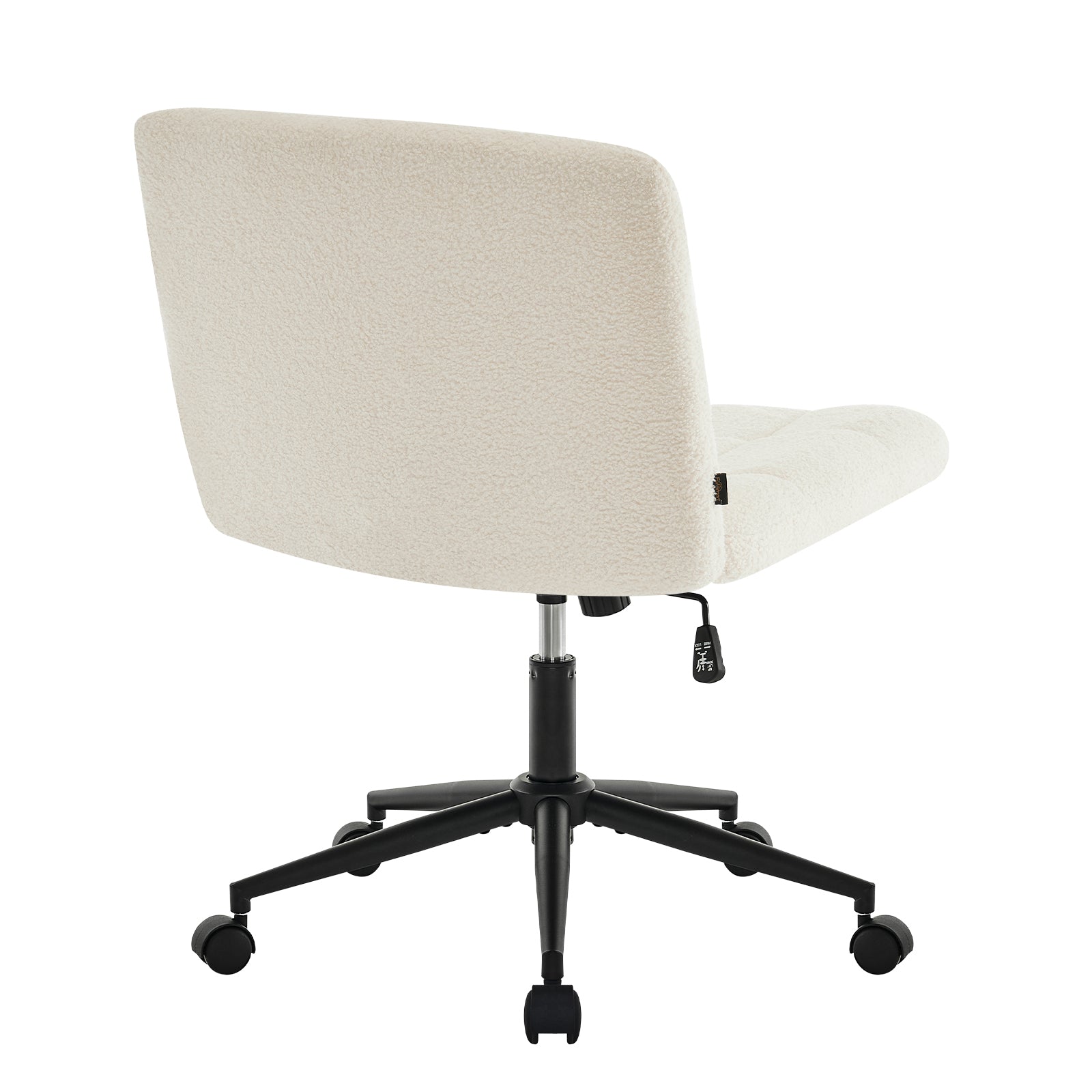 Desk Chair with Wheels, Armless Desk Chair, Adjustable Height 360° Rolling Swivel