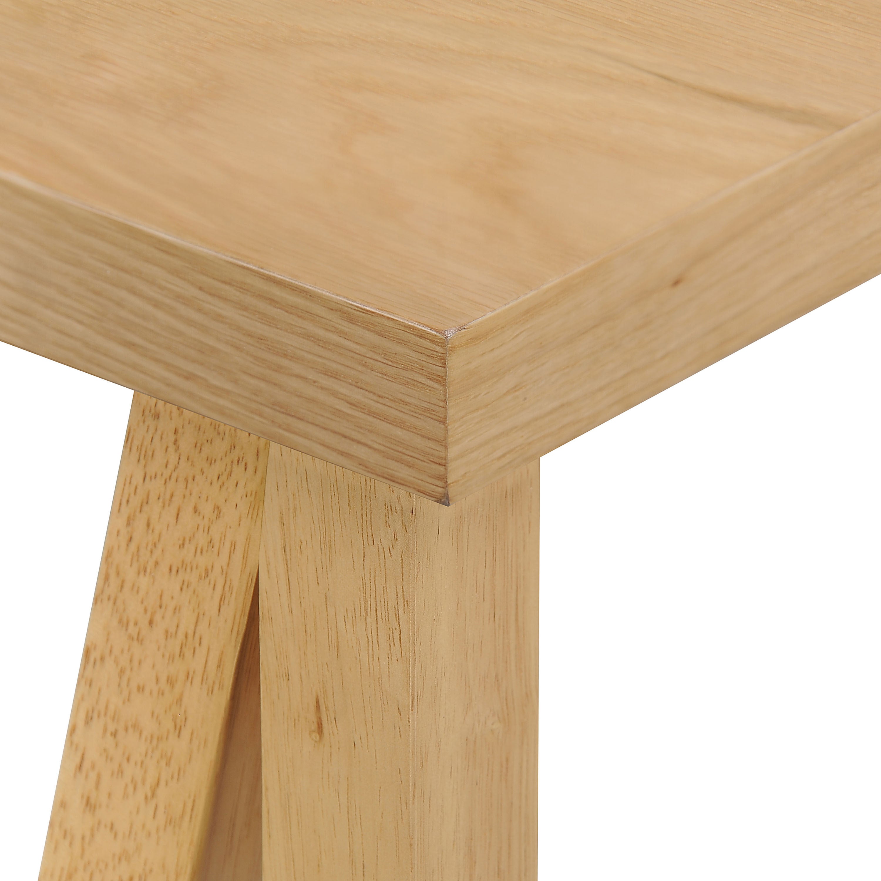 Solid Wood Sawhorse Dining Table