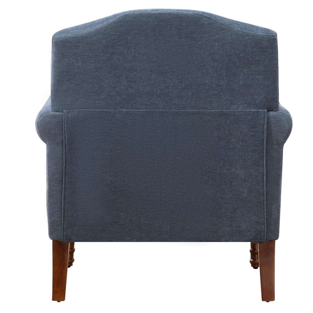 Nailhead Trim Rolled Arm Upholstered Accent Chair