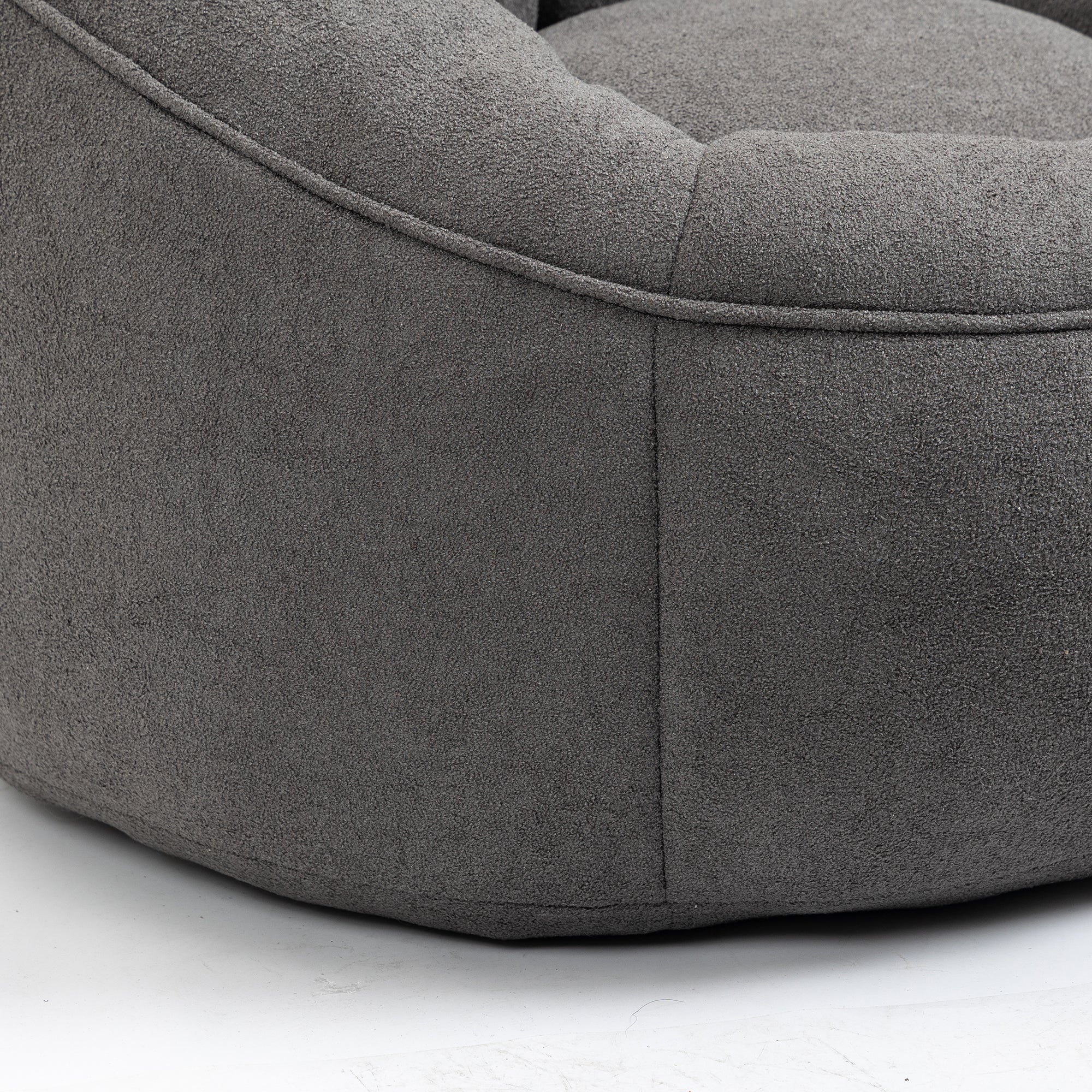 Bean Bag Sofa Chair with High-Pressure Foam and Footrest
