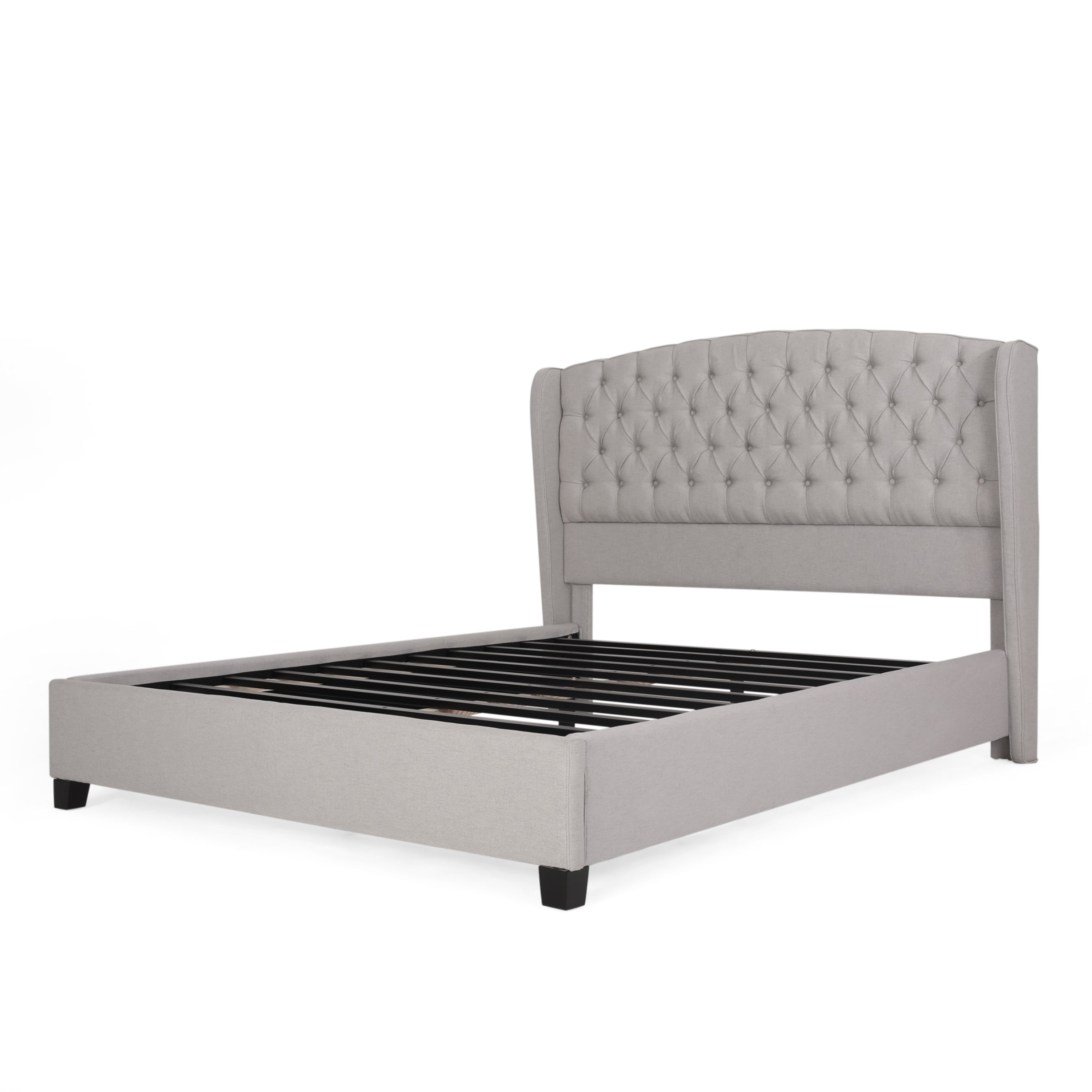 Button Tufted Wingback Bed