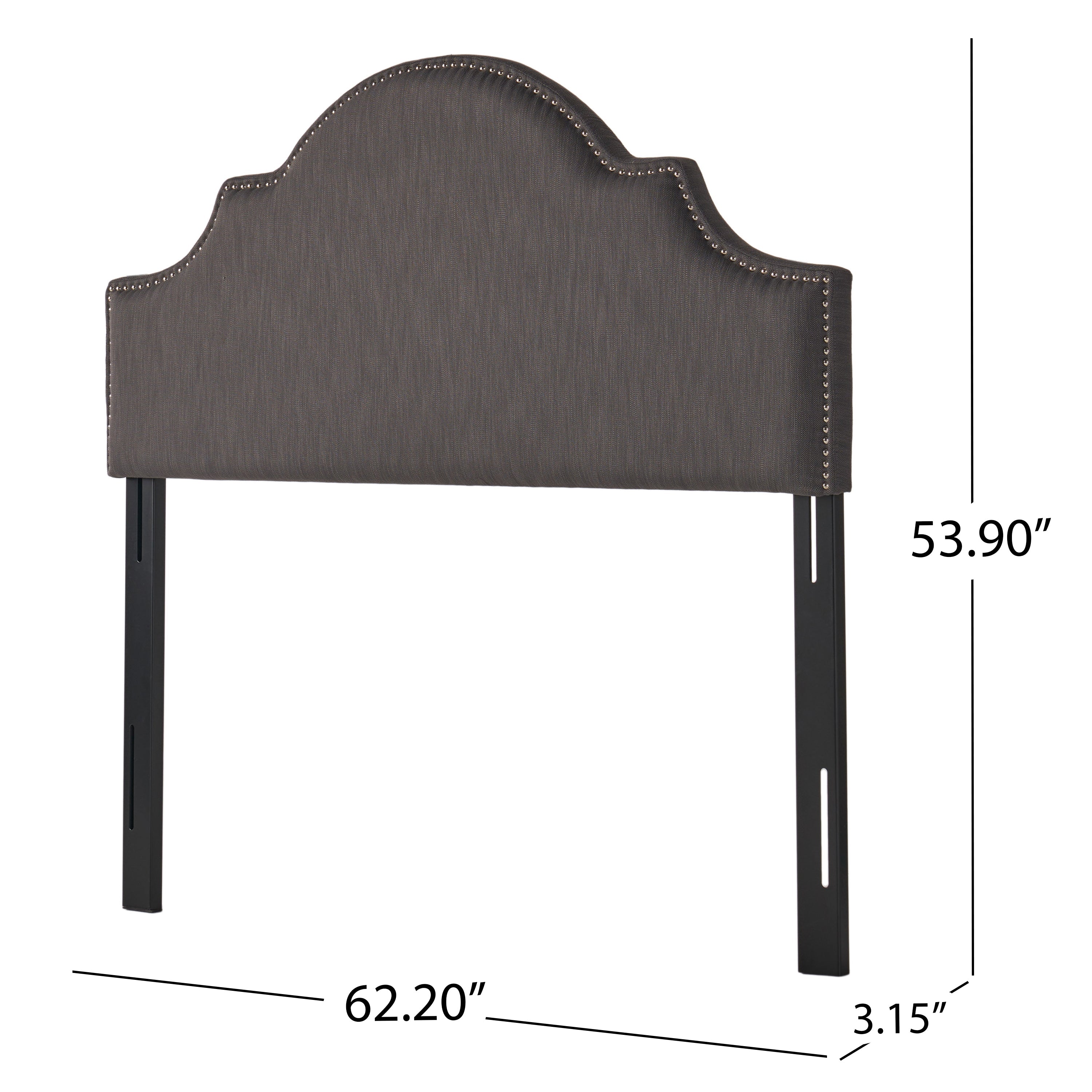 Upholstered Nailhead Trim Headboard