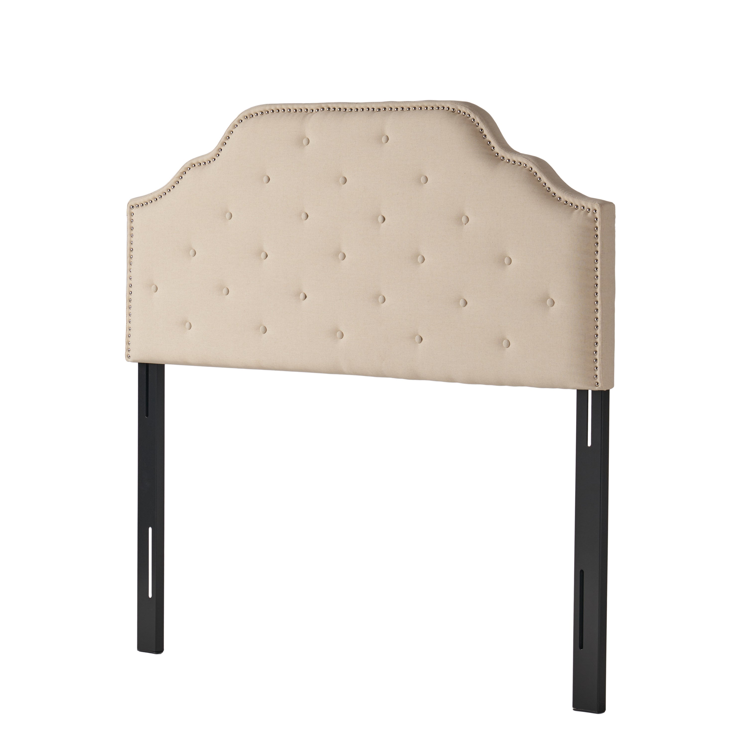 Luella Button Tufted Upholstered Headboard