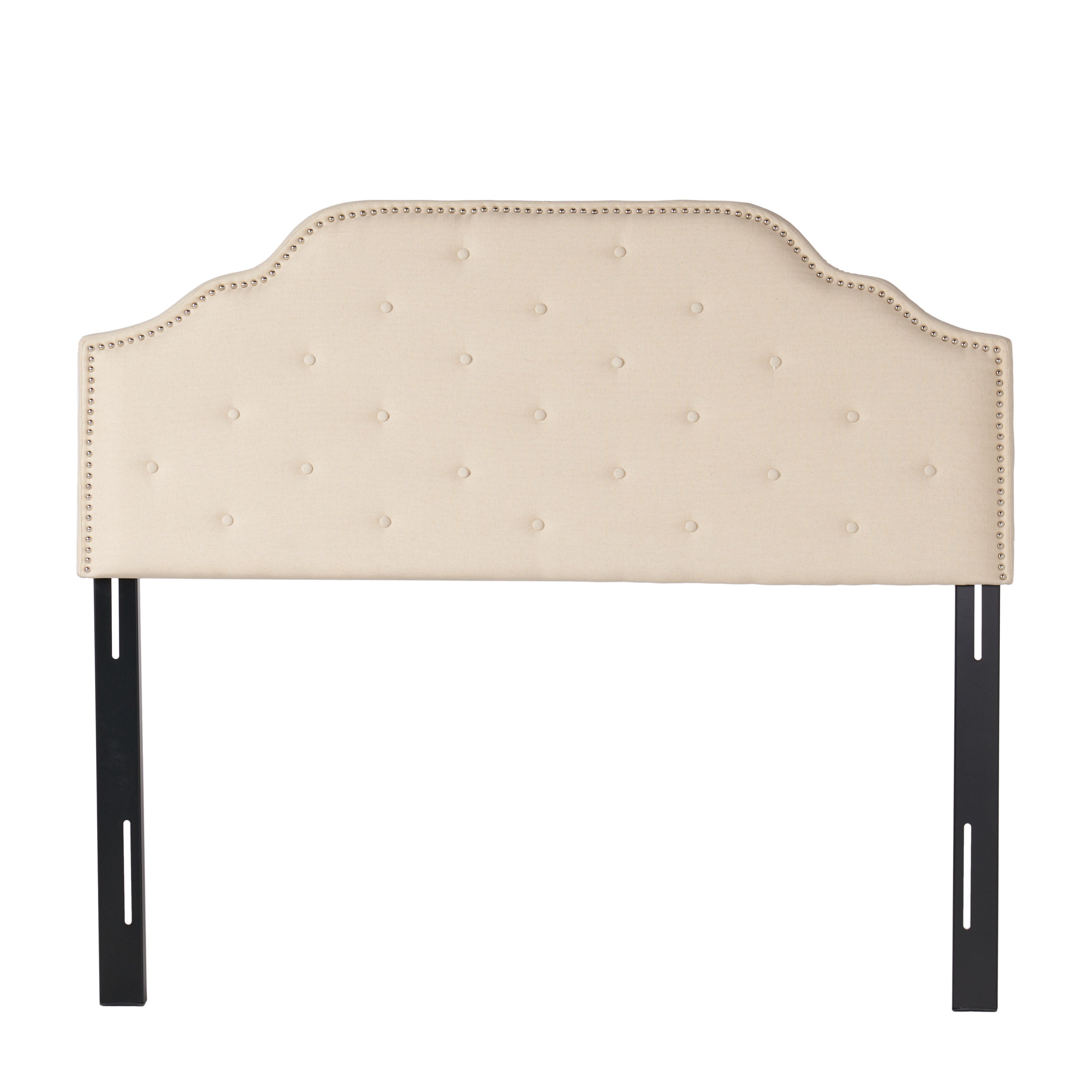 Luella Button Tufted Upholstered Headboard