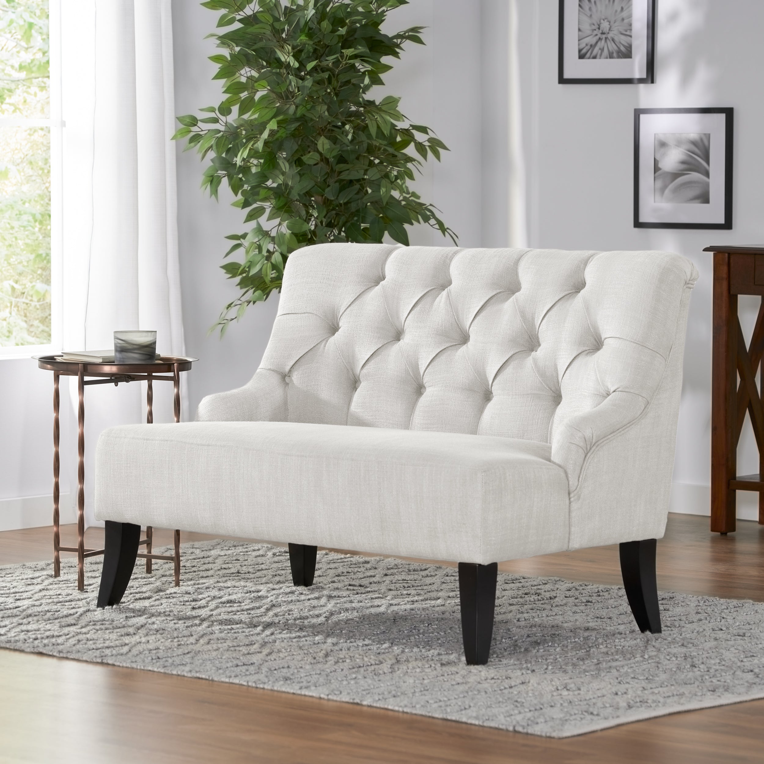 Nicole Button Tufted Settee