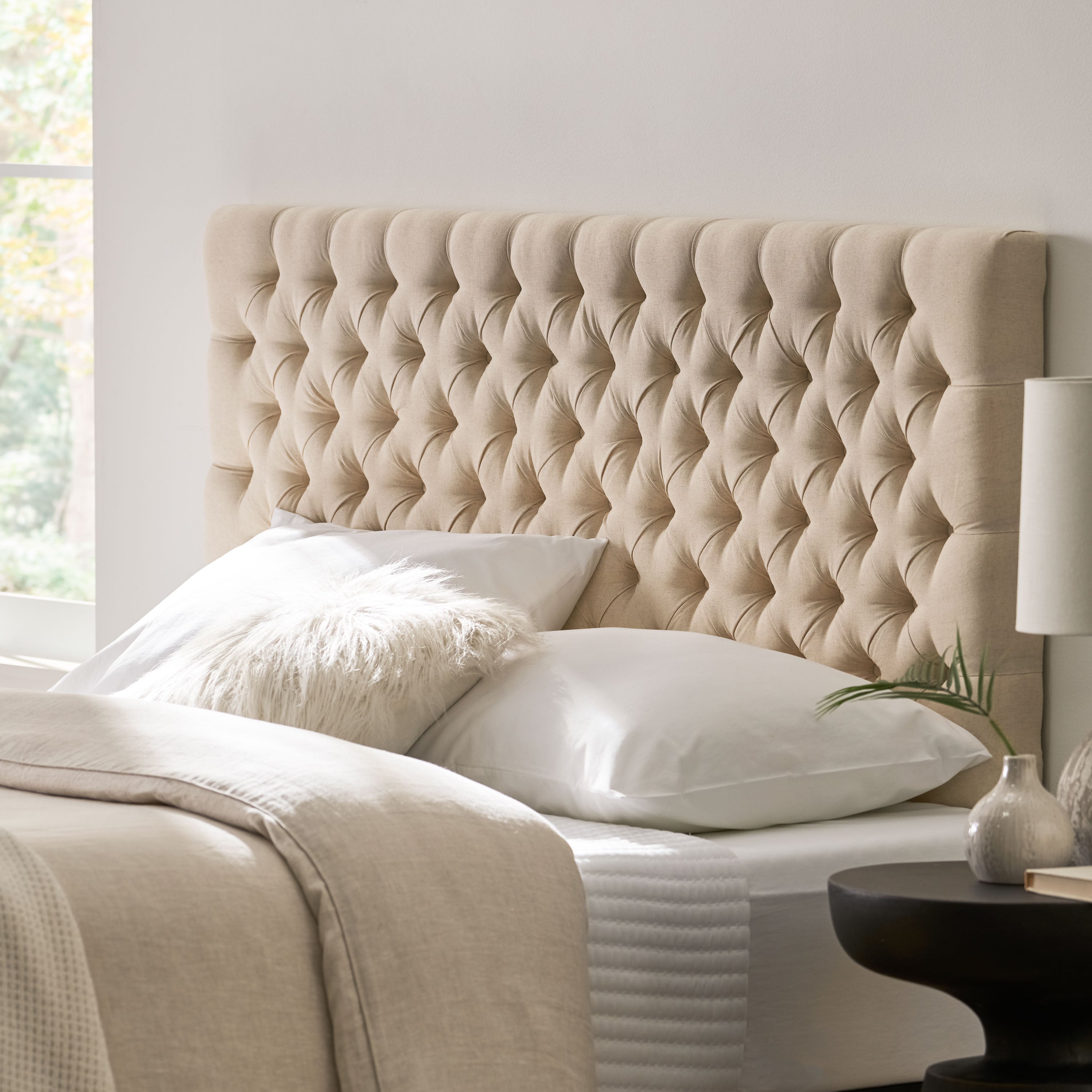 Annecy Contemporary Upholstered Fabric Headboard