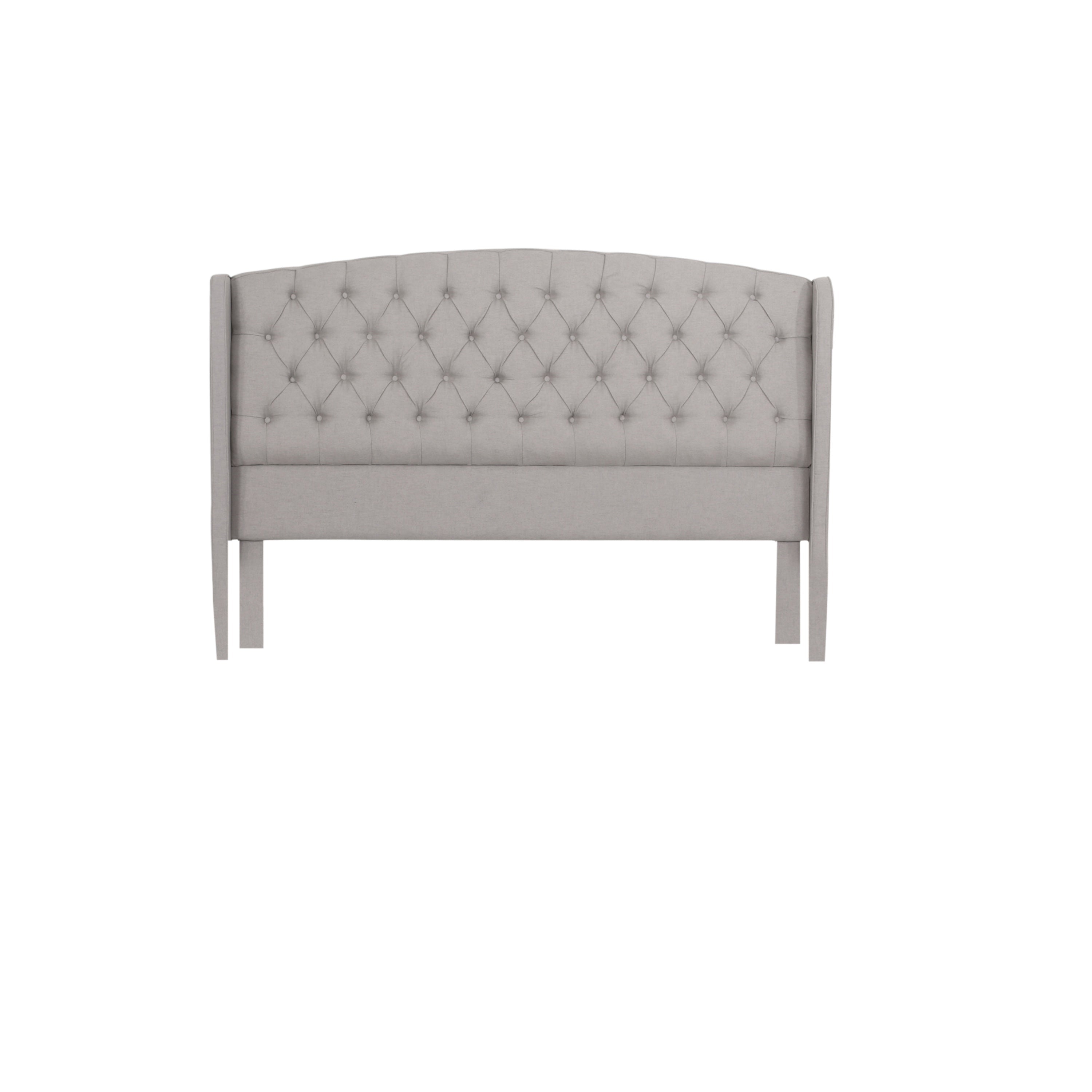 Button Tufted Wingback Bed