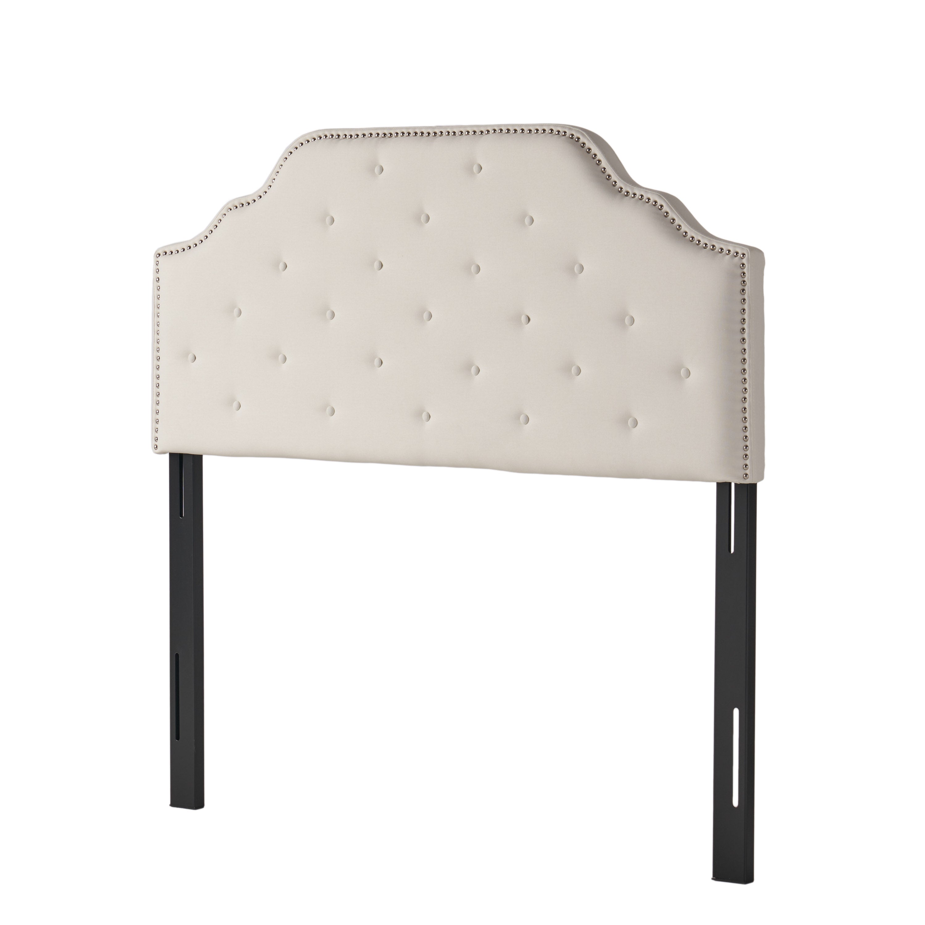 Luella Button Tufted Upholstered Headboard