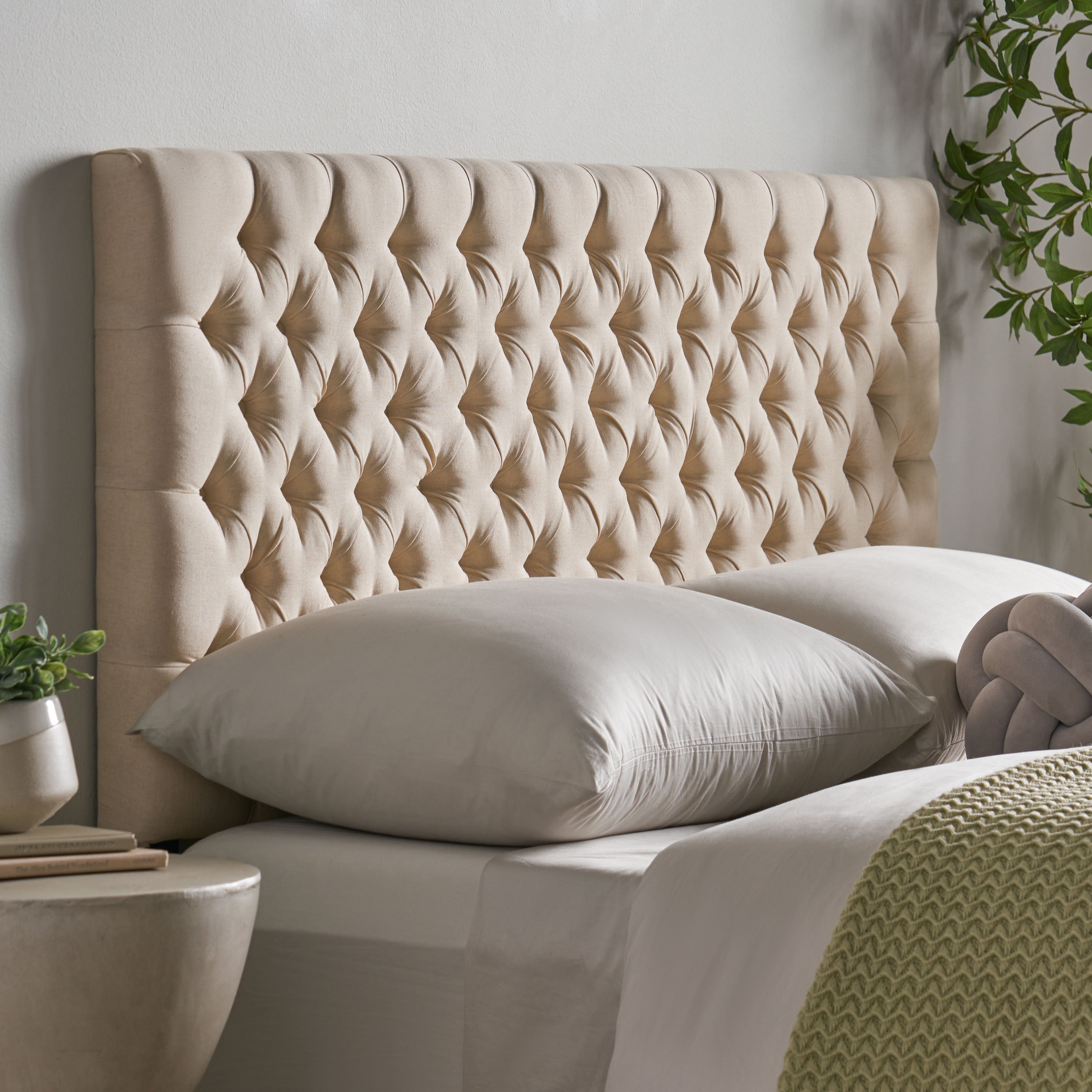 Annecy Contemporary Upholstered Fabric Headboard