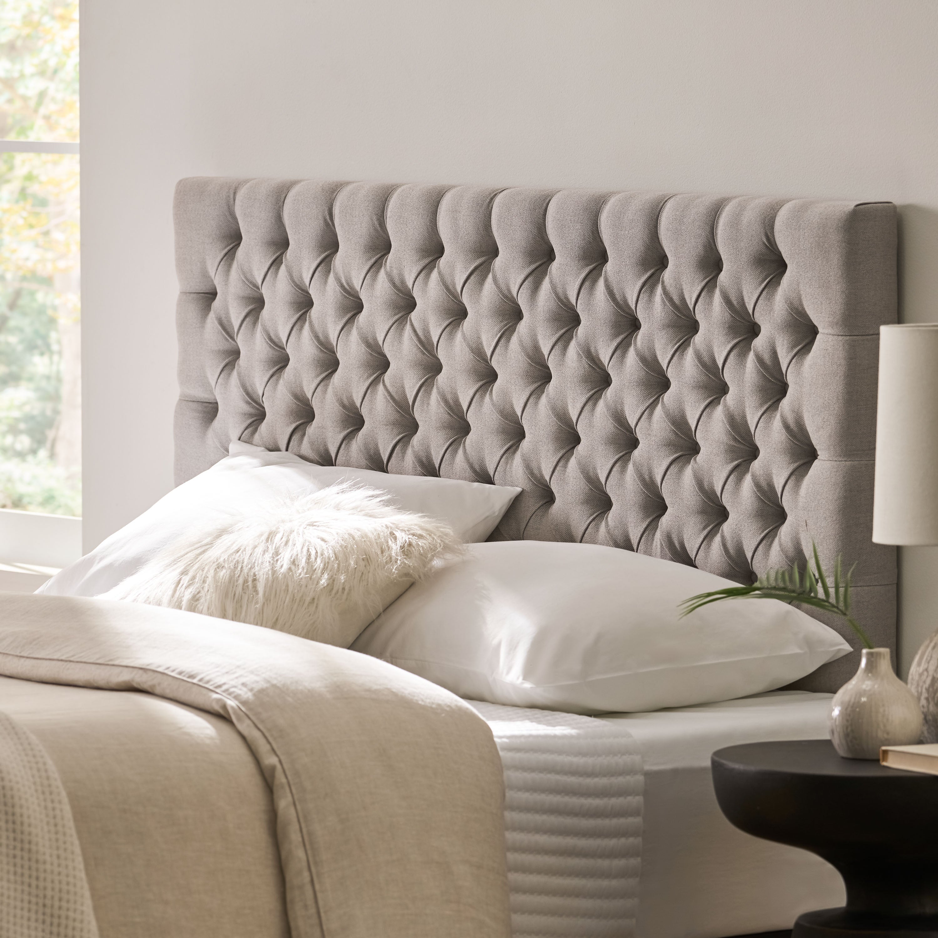 Annecy Contemporary Upholstered Fabric Headboard